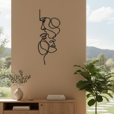 Décoration murale métal