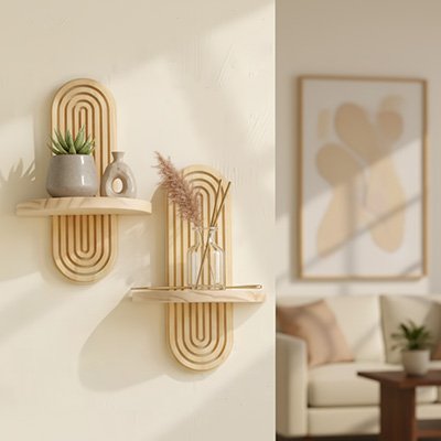 Etagere murale bois